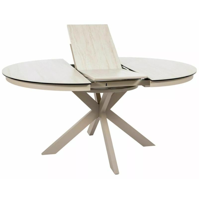 Стол обеденный раскладной кухонный Signal Porto Ceramic 120–160×120 см керамика Бежевый/Кашемир (35970586) Стол обеденный раскладной кухонный Signal Porto Ceramic 120–160×120 см керамика Бежевый/Кашемир (35970586)