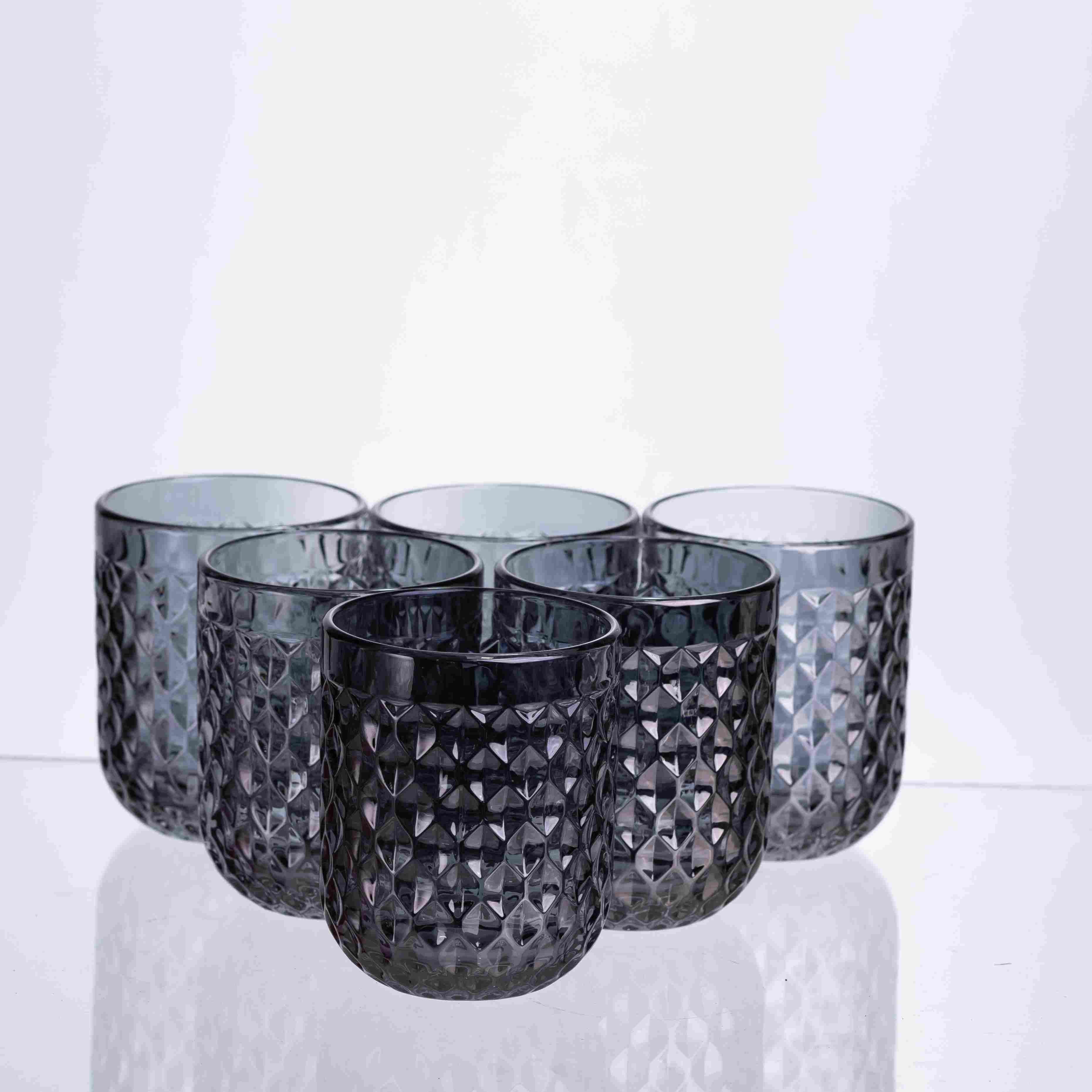 Набір склянок Geometric 6 шт. по 250 мл Прозорий (HP-19-264)