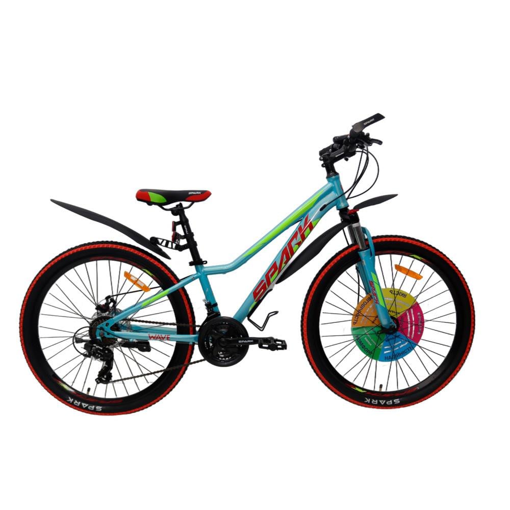 Велосипед SPARK WAVE ST lock-out диск 26"/12" Жемчужный/Голубой (50000345)