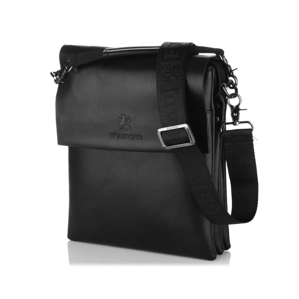 Сумка мужская Wood 22х5х27 см Black (118706)