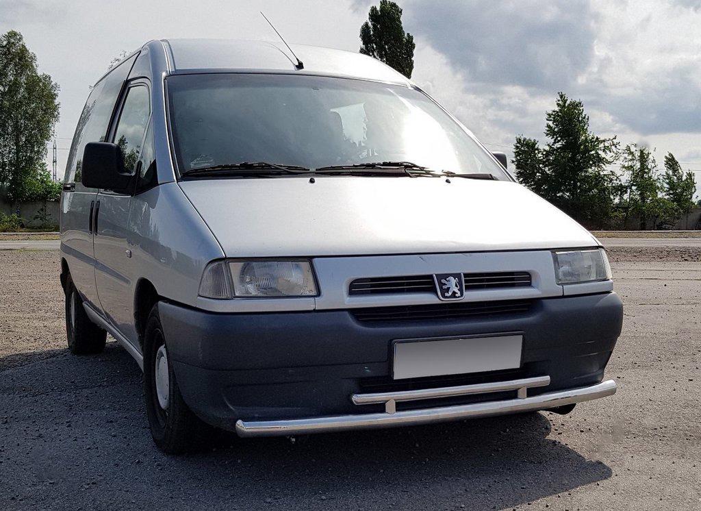 Передняя защита ST016 60/42 мм CAN для Citroen Jumpy 1996-2007 гг. нержавеющая сталь Хром
