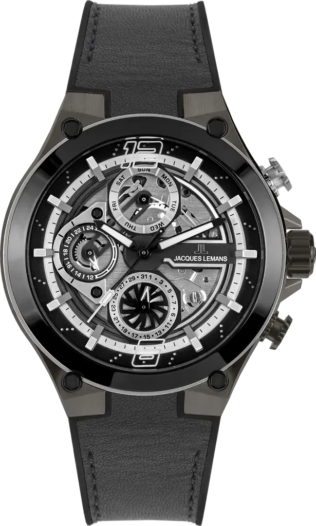 Наручные часы мужские Jacques Lemans Collection 1-2150A со стальным корпусом WR 100 м и серебристым циферблатом Наручные часы мужские Jacques Lemans Collection 1-2150A со стальным корпусом WR 100 м и серебристым циферблатом