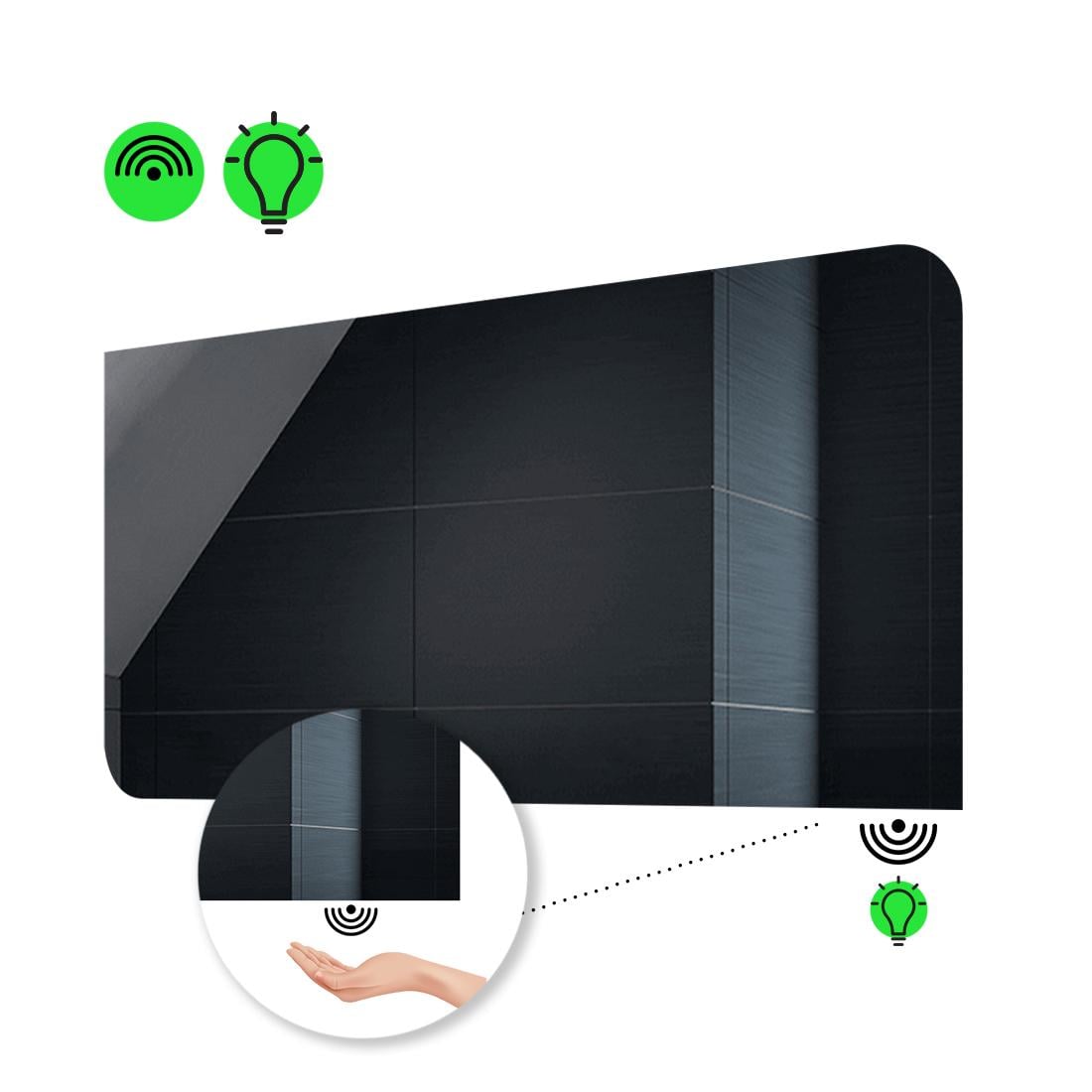 LED-зеркало 100x70 см с ИК включателем модель Simona (Simonag135)