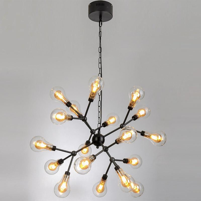 Люстра-молекула подвесная Light House ES-15580/18 Черный (9341)