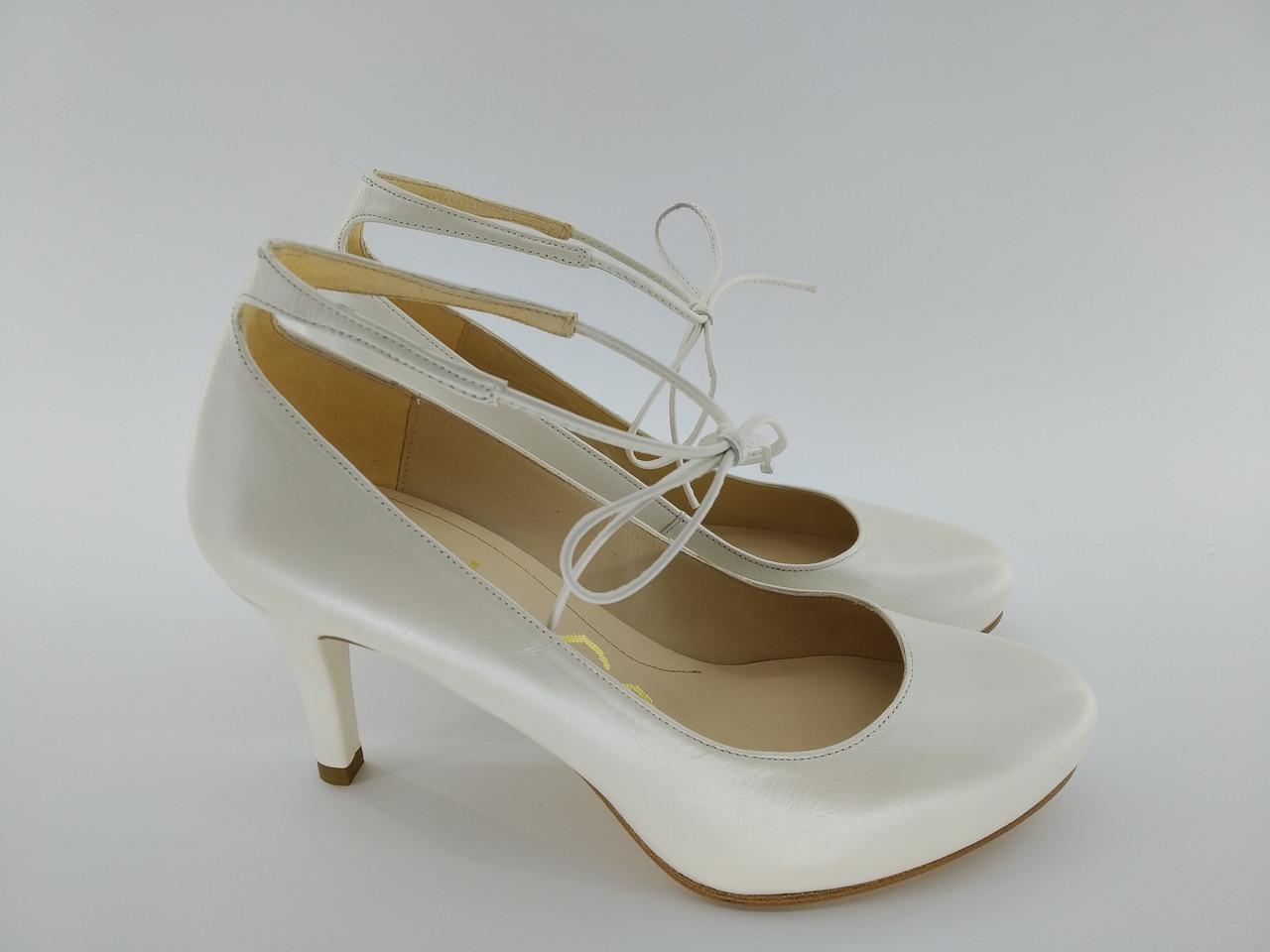 Туфлі жіночі шкіряні Unisa nao bone 093 р. 37,5 24,5 см Білий - фото 3 Туфлі жіночі шкіряні Unisa nao bone 093 р. 37,5 24,5 см Білий - фото 3
