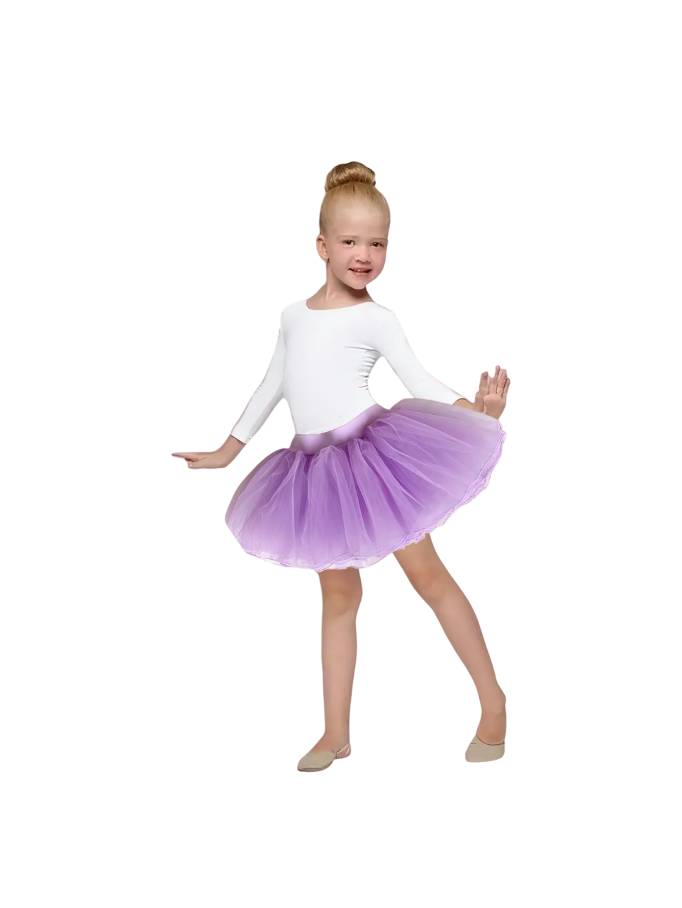 Спідниця-пачка для танців та гімнастики Lion із органзи 90-140 см Фіолетовий (d2988801)