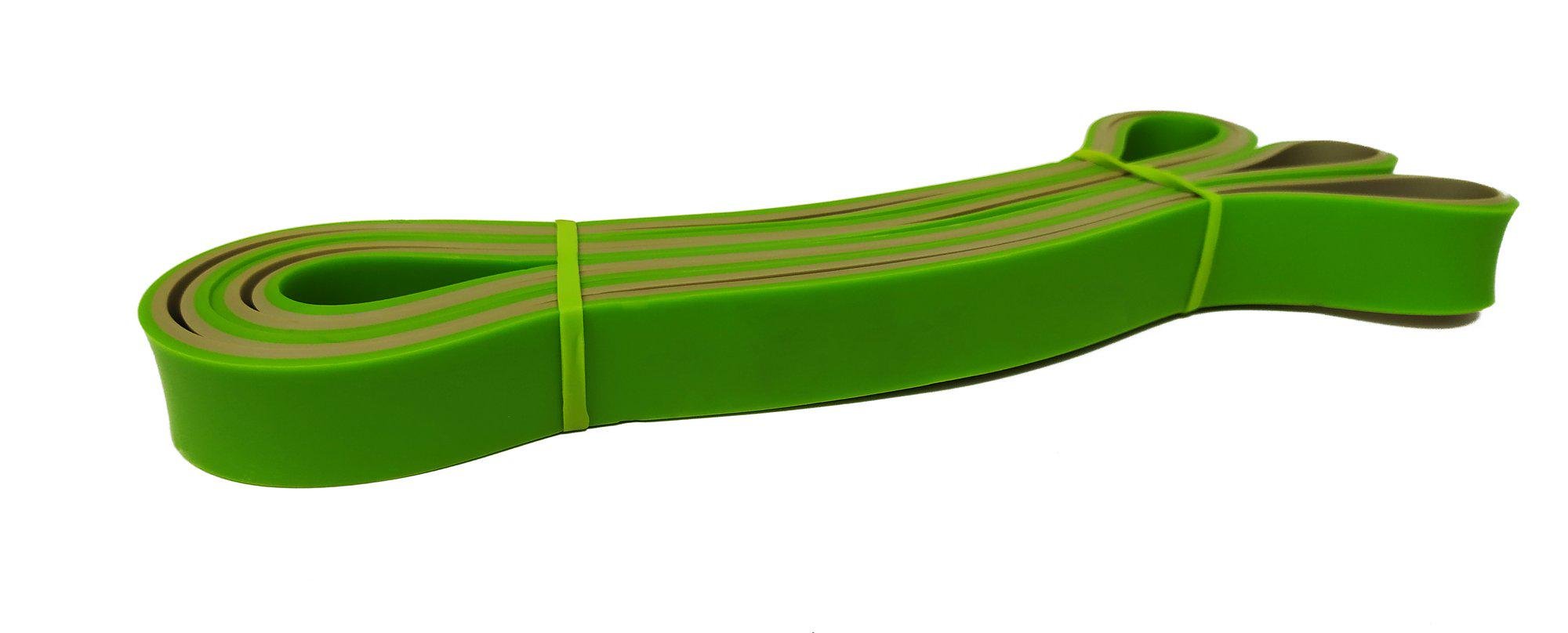 Гумова петля Power Bands 18-35 кг двошарова для підтягувань Зелений/Сірий (Gmn1835) Гумова петля Power Bands 18-35 кг двошарова для підтягувань Зелений/Сірий (Gmn1835)