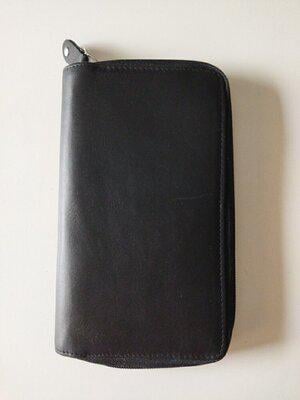 Гаманець шкіряний 18х10х2 см Чорний