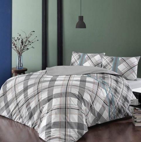 Постельное белье Tac floyd-gri ранфорс Серый