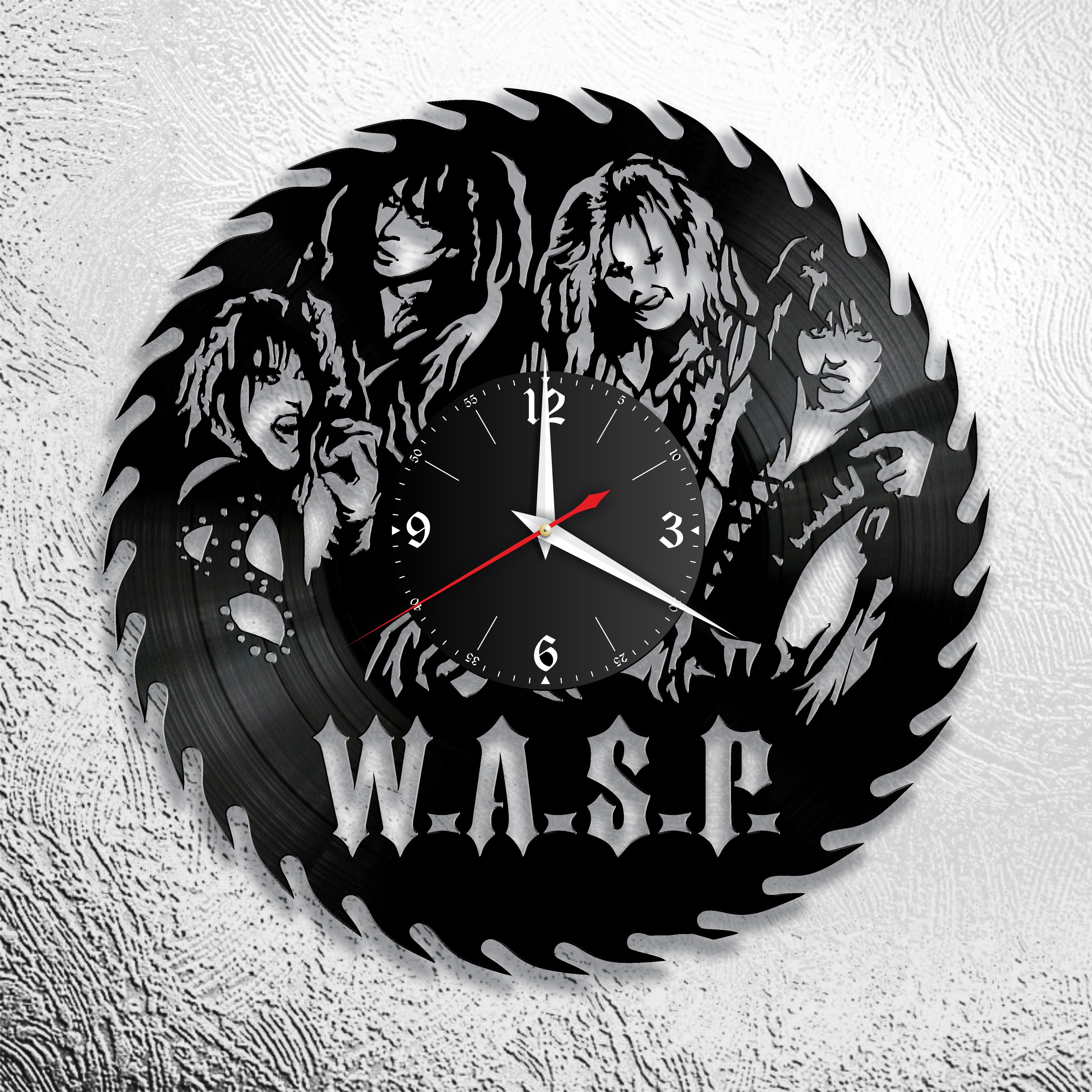 Часы настенные WASP 0719 из виниловой пластинки