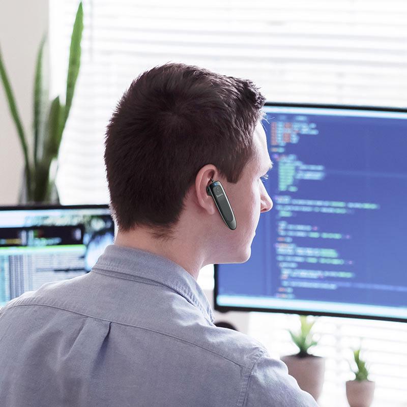 Гарнитура Bluetooth Hoco E60 Brightness Headset чорний (751058) - фото 5