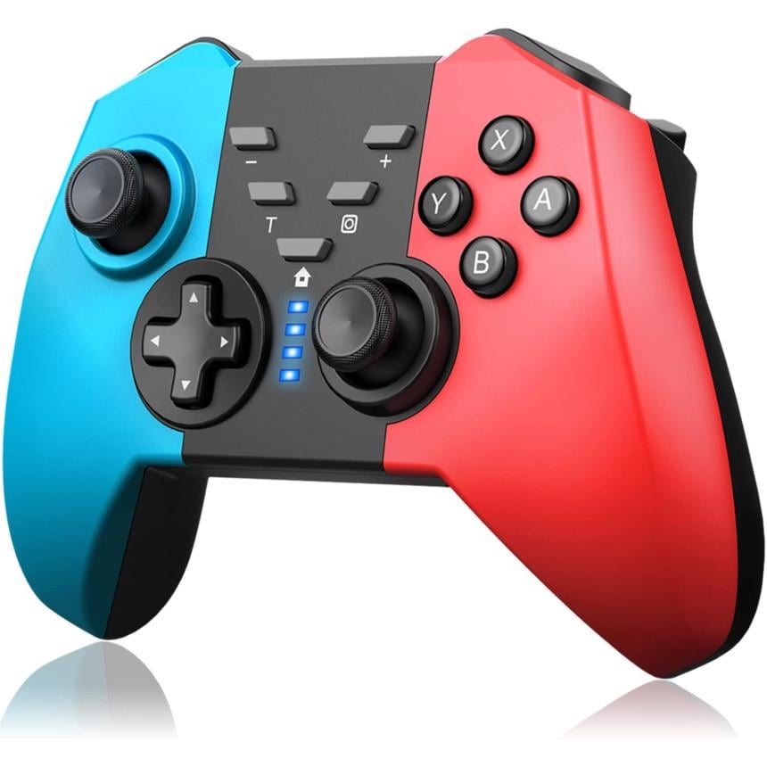 Контроллер беспроводной Cehensy для Nintendo Switch Красно-синий