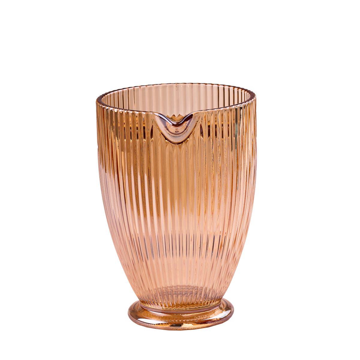 Кувшин для напитков ребристый с толстого стекла 1,2 л Янтарный (3229) - фото 6 Кувшин для напитков ребристый с толстого стекла 1,2 л Янтарный (3229) - фото 6