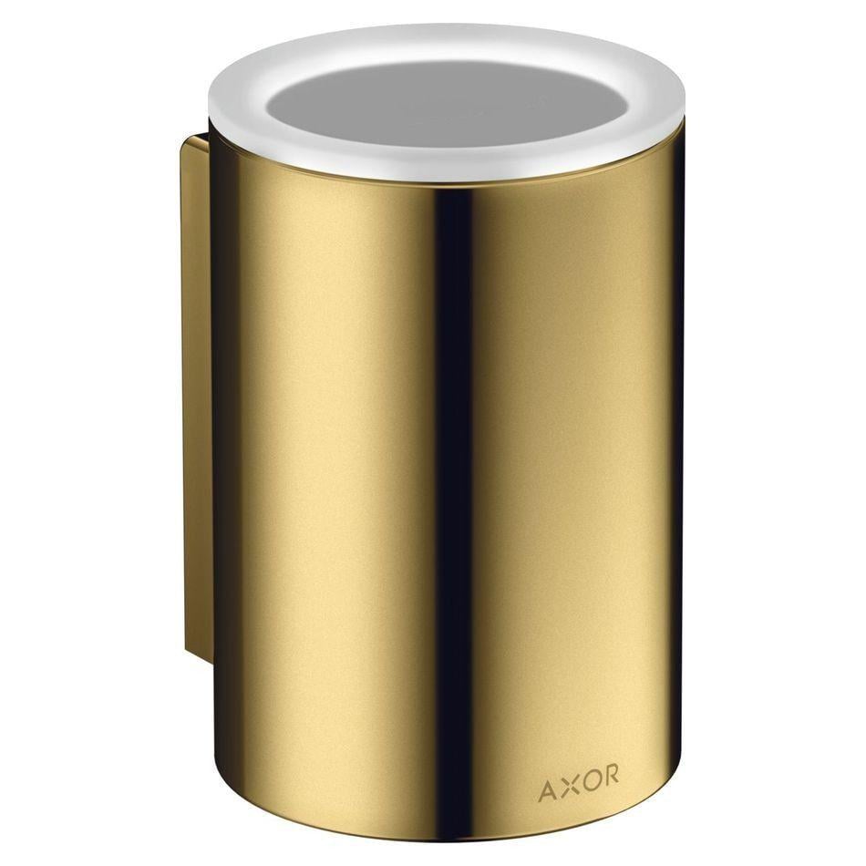 Стакан для зубных щеток Axor Universal Circular подвесной Золотой полированный (42804990) Стакан для зубных щеток Axor Universal Circular подвесной Золотой полированный (42804990)