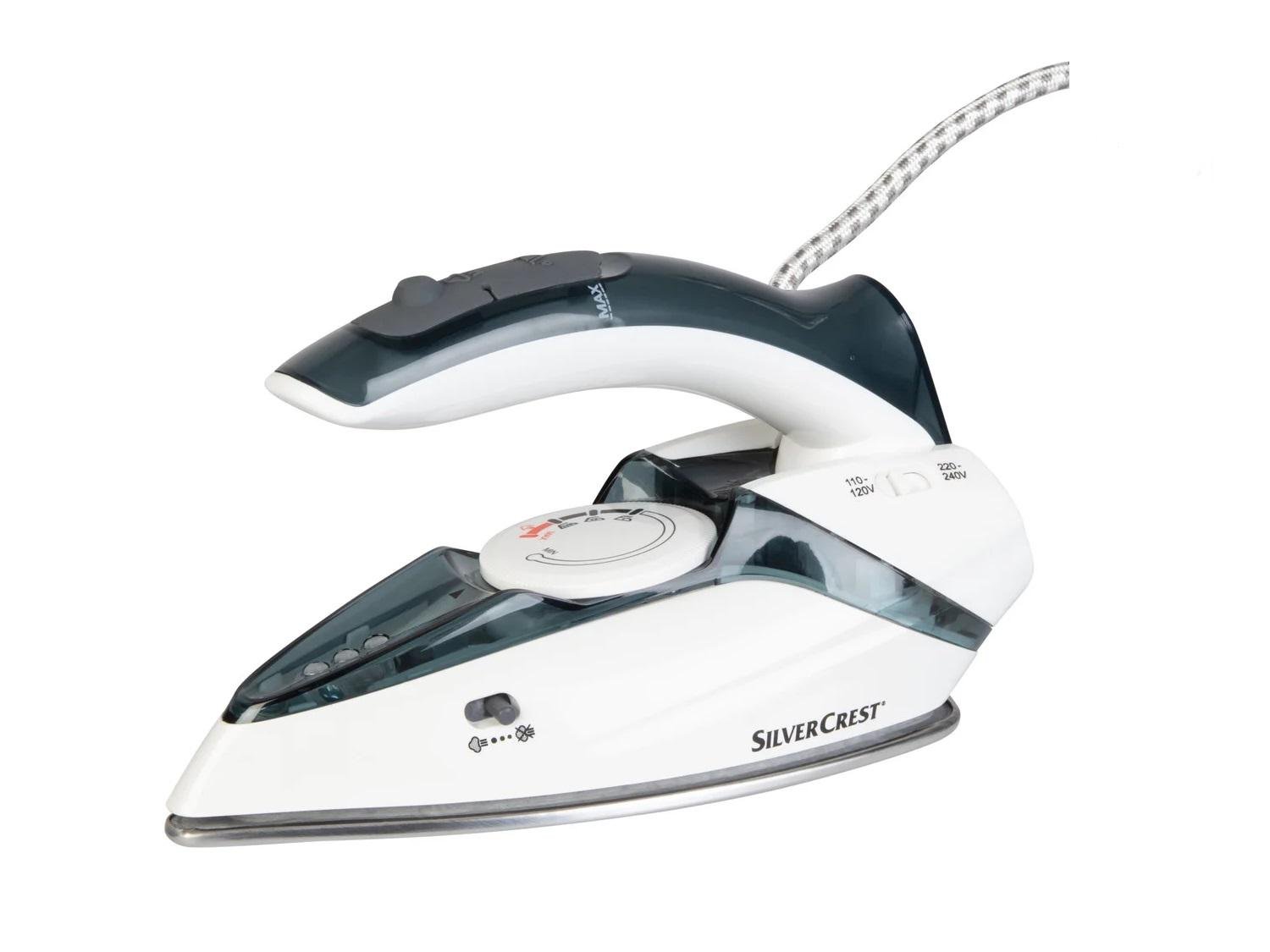 Утюг дорожный Silver Crest SDBRK 1000 A1 1100 Вт Белый/Бирюза (27676140)