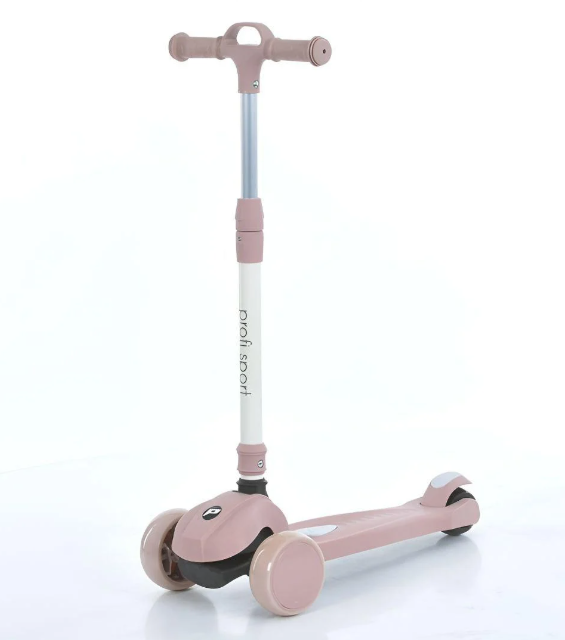 Самокат JR3-138-P складной металл/пластик от 66 см до 80,5 см 4 положения Розовый (26132809)