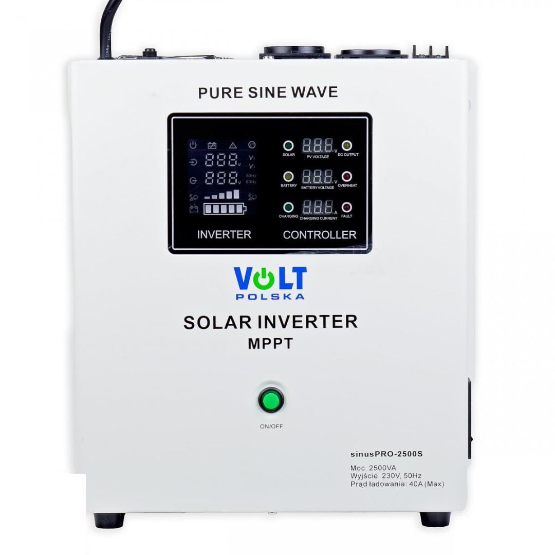 Інвертор гібридний сонячний Volt Polska SINUS PRO 2500S 1800 W/24 V (37458325)