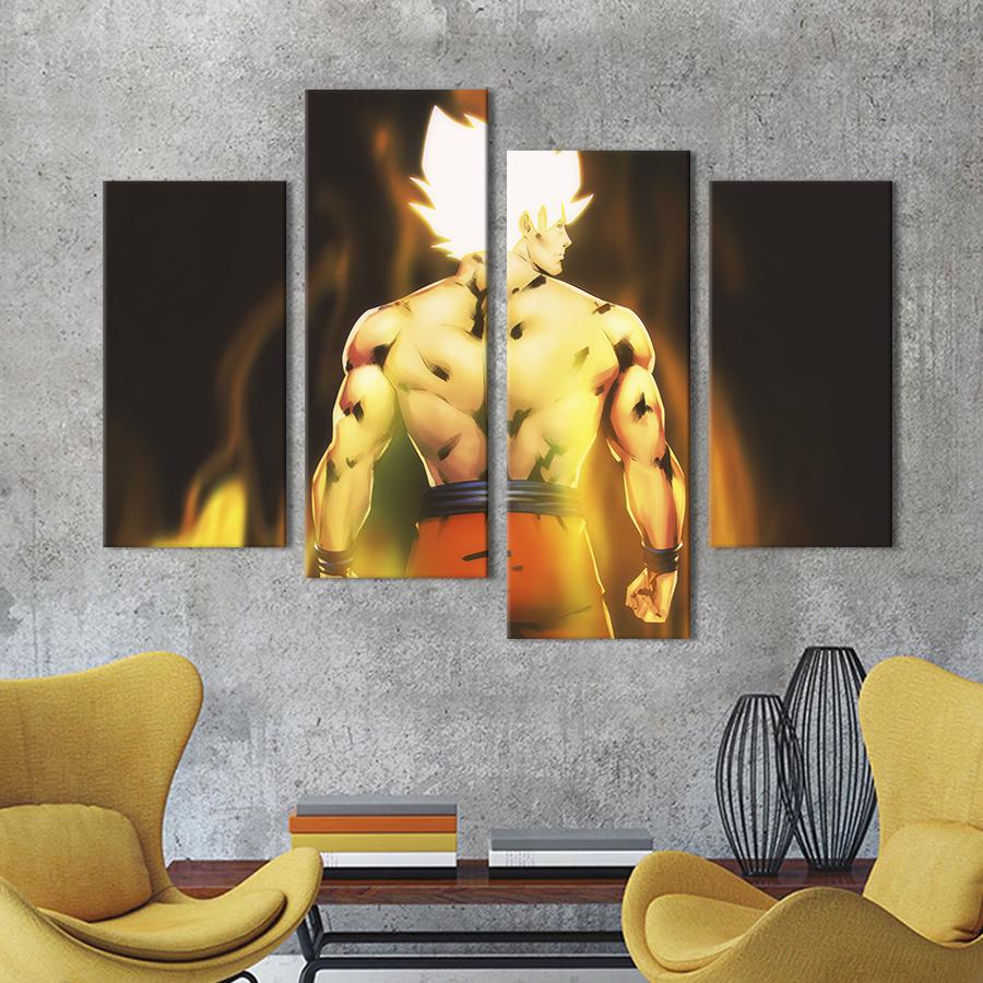Картина на холсте Аниме-герой Сон Гоку 149x106 см (1460-42)