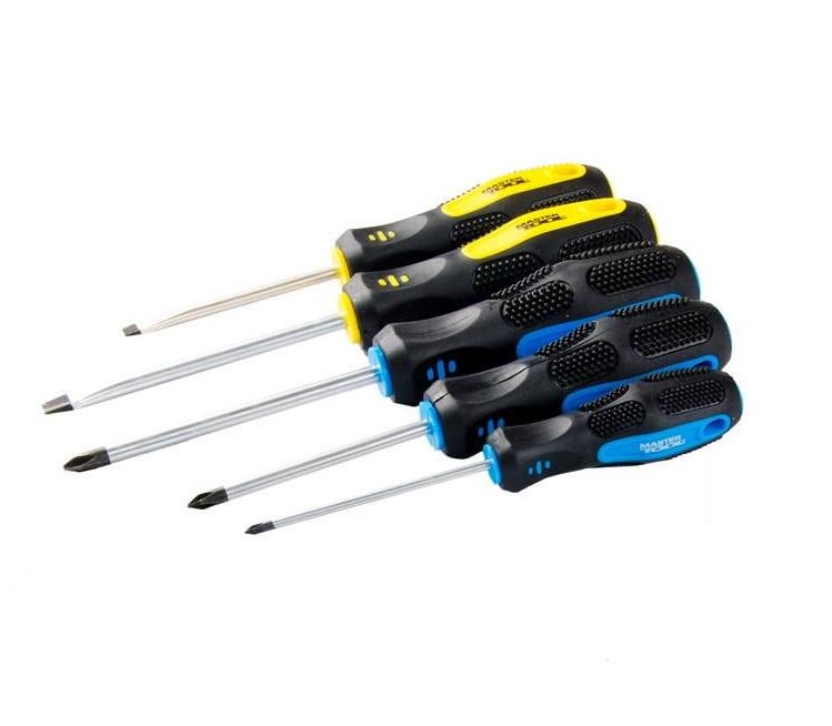 Набір викруток Mastertool 5 шт. PH0х75/1х75/2х100/SL5х75/6х100 мм (40-1505)