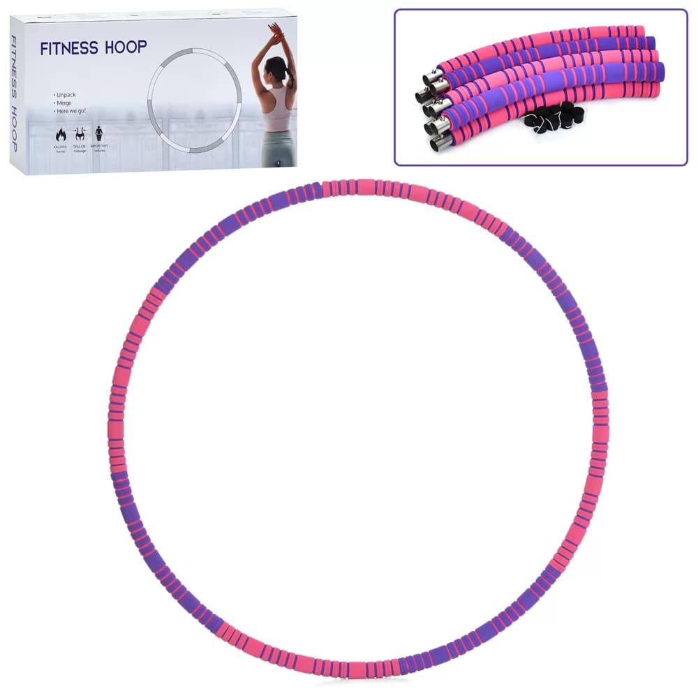 Обруч массажный OSPORT для похудения Фиолетово-розовый (MS 4477) - фото 2 Обруч массажный OSPORT для похудения Фиолетово-розовый (MS 4477) - фото 2