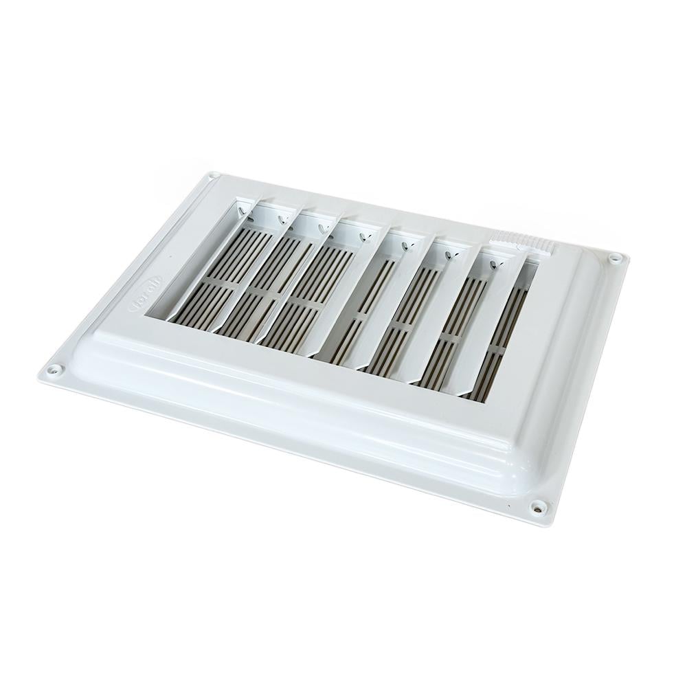 Вентиляционная решетка с решеткой пластик 33х45 см Белый