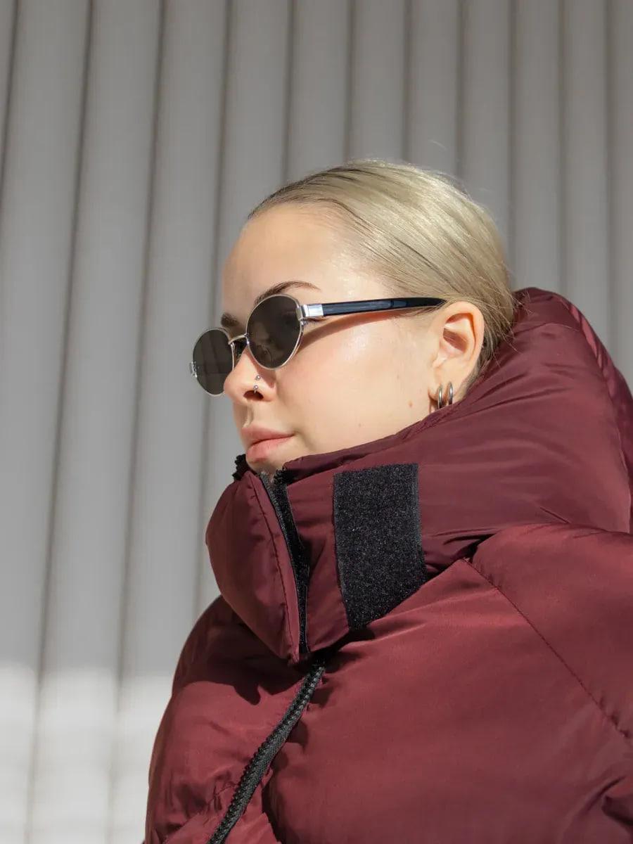 Пуховик жіночий Quadro зимовий до -15°С з капюшоном оверсайз L/XL Бордовий (26531/5/2) - фото 5 Пуховик жіночий Quadro зимовий до -15°С з капюшоном оверсайз L/XL Бордовий (26531/5/2) - фото 5