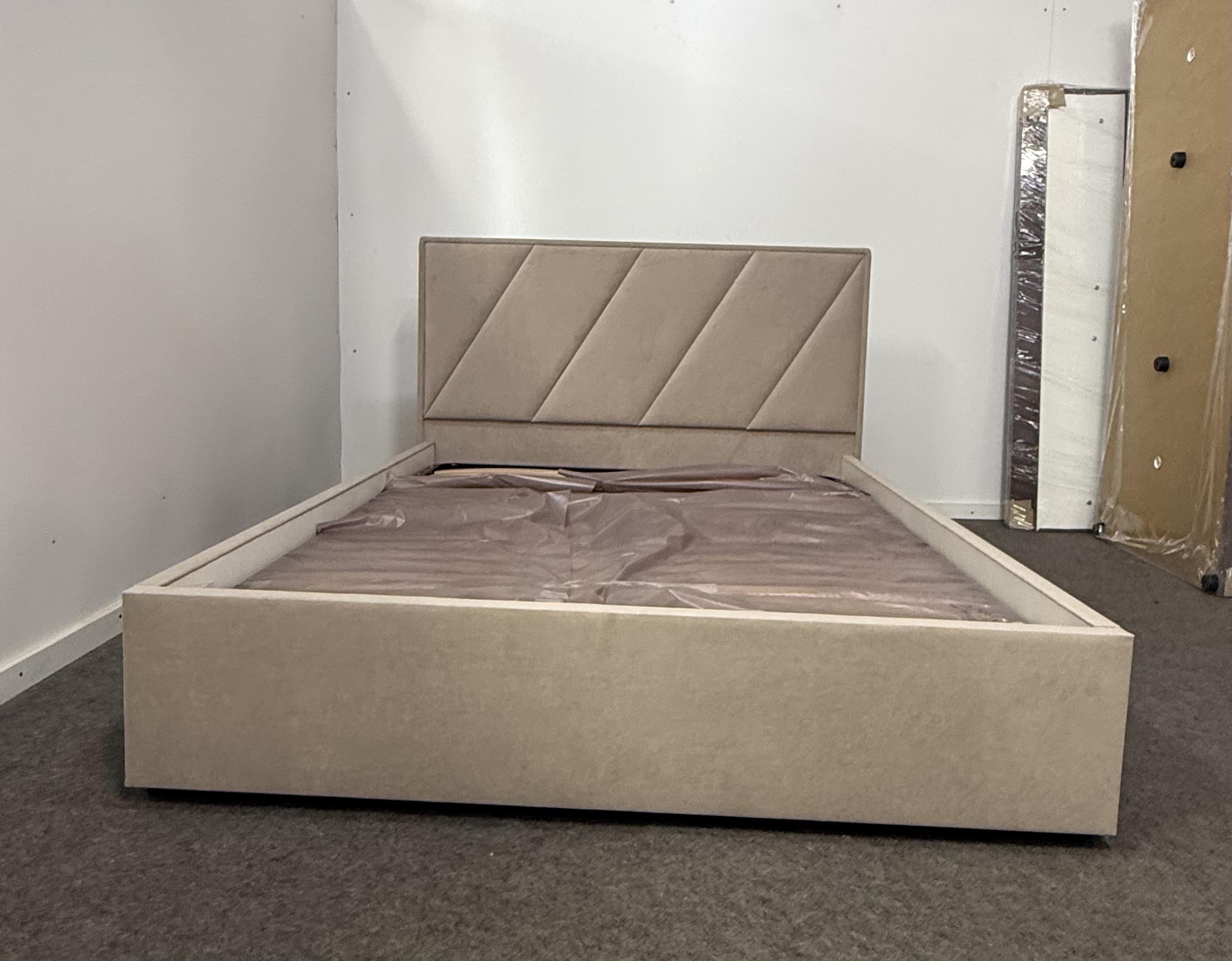 Кровать с подъемным механизмом ADS Mebli Сигма 120х200 см велюр Allure Бежевый (30746110) - фото 12 Кровать с подъемным механизмом ADS Mebli Сигма 120х200 см велюр Allure Бежевый (30746110) - фото 12