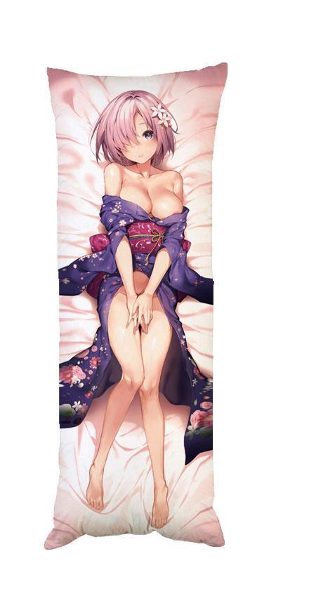 Подушка дакимакура Судьба: Ночь схватки Fate Mashu декоративная ростовая для обнимания 60x180 см (1834026025)