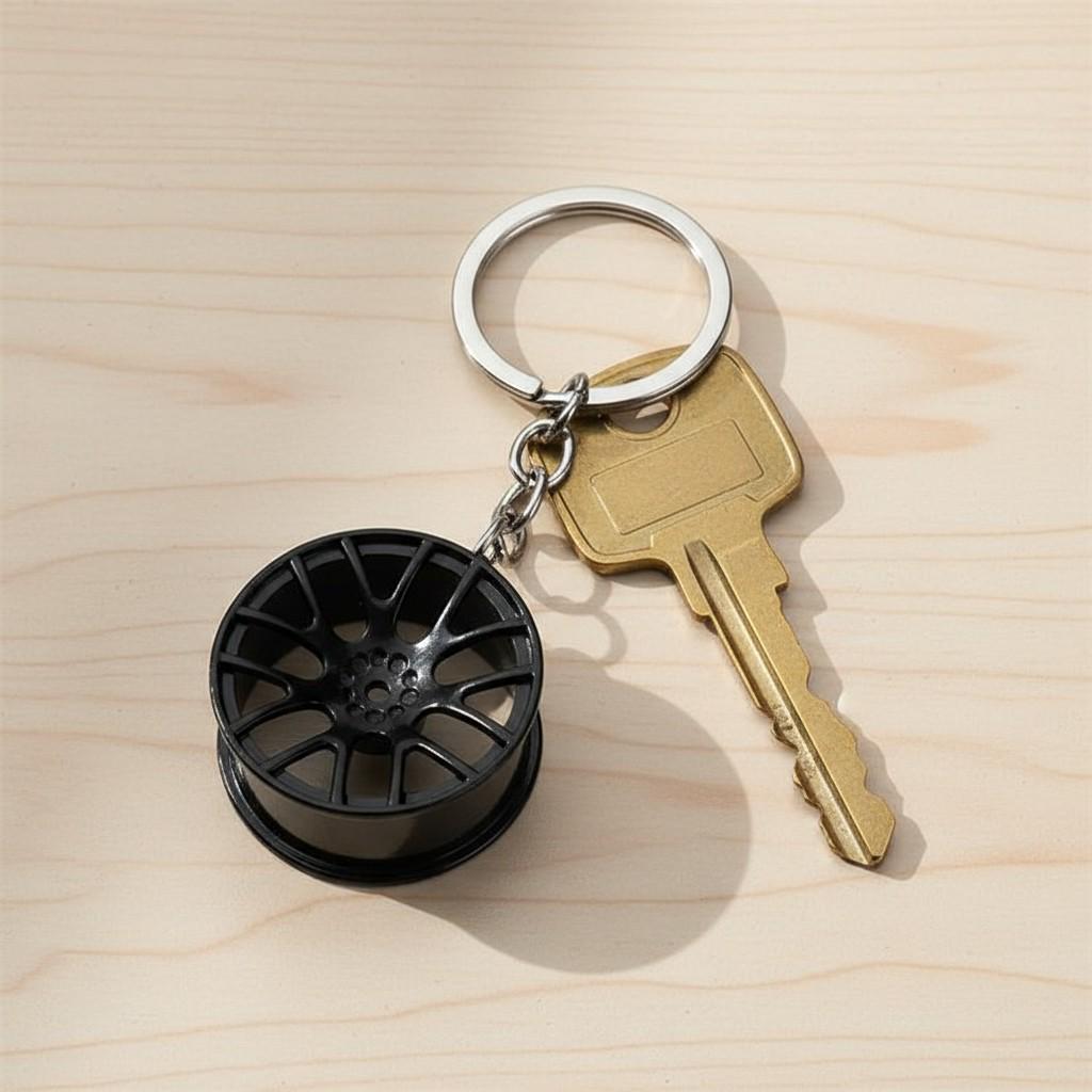 Брелок для ключів Автомобільний диск металевий Чорний (99_15_0_1С) - фото 4 Брелок для ключів Автомобільний диск металевий Чорний (99_15_0_1С) - фото 4