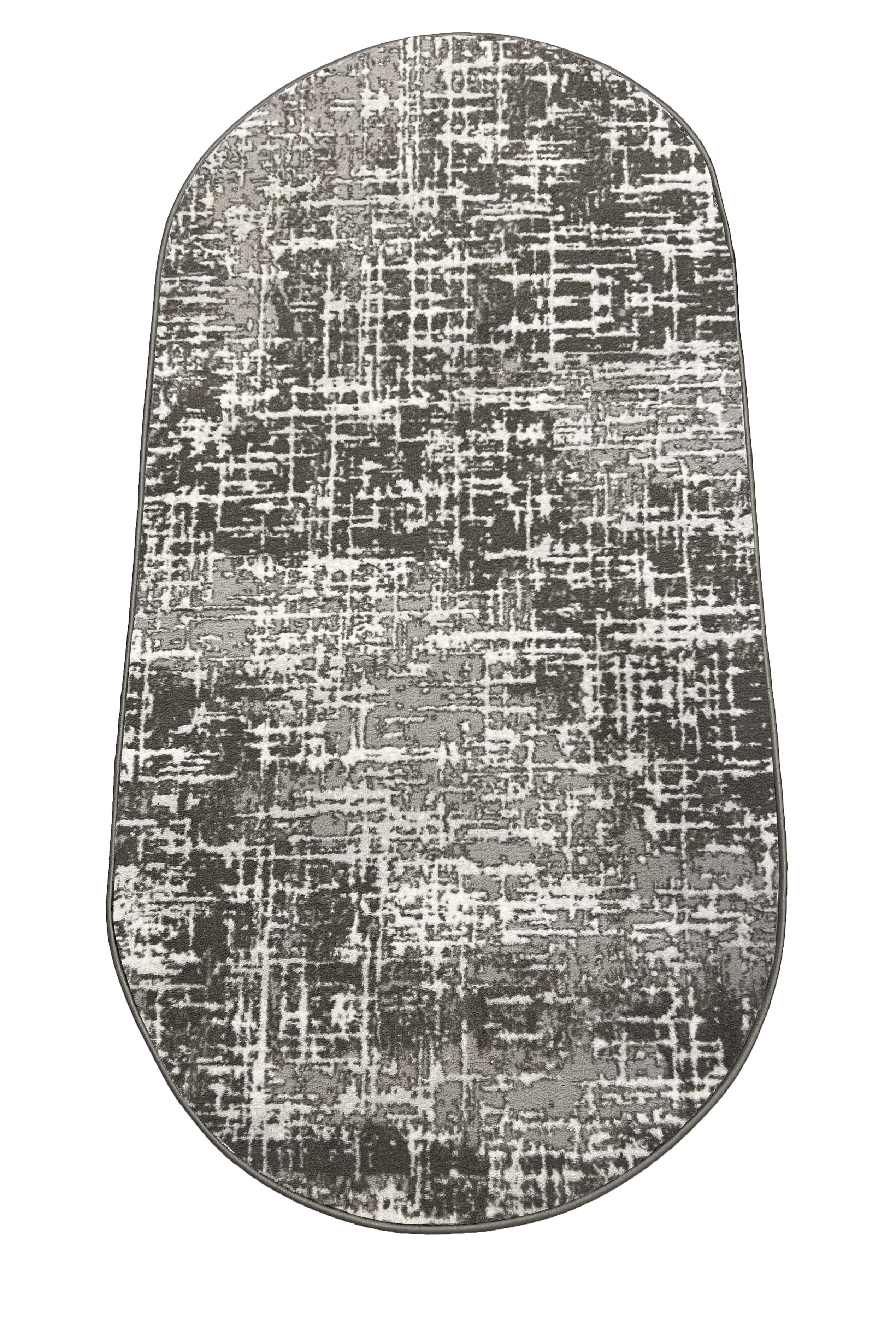 Ковер Epic на прорезиненой основе 60x110 см овал Серый (22093290720GO8)