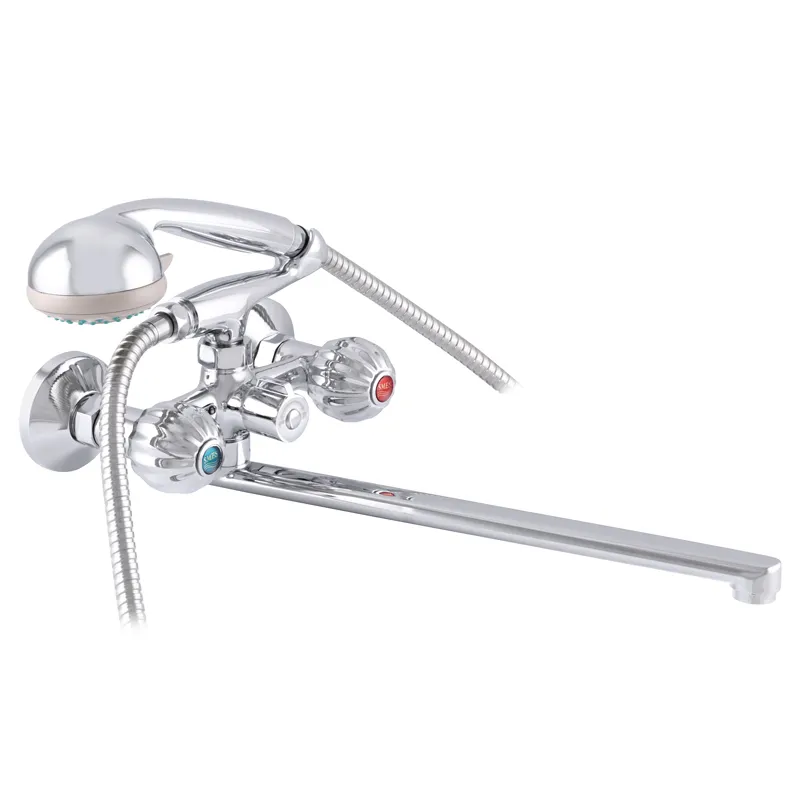 Смеситель для ванны Europroduct Апельсин 140 из латуни Стальной (EP0090)