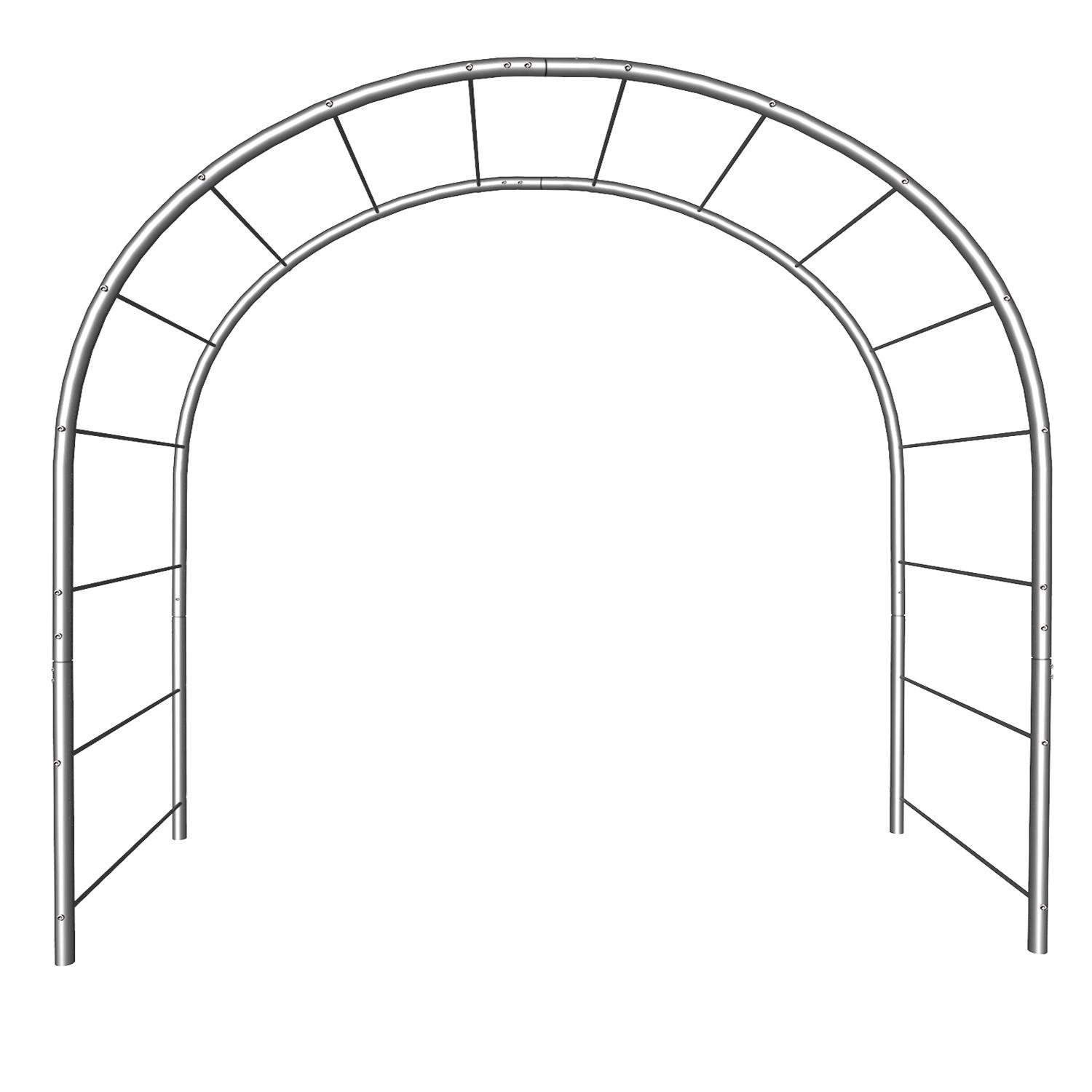 Опора для рослин арка садова 3000х2900х750 мм d 28 мм/d 12 мм (АС-D28/D12-3000*2900*750) - фото 1