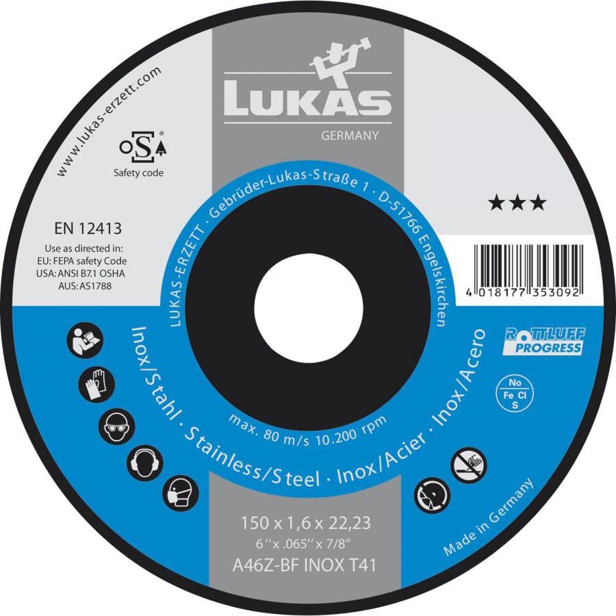 Диск отрезной Lukas 150х1,6 мм