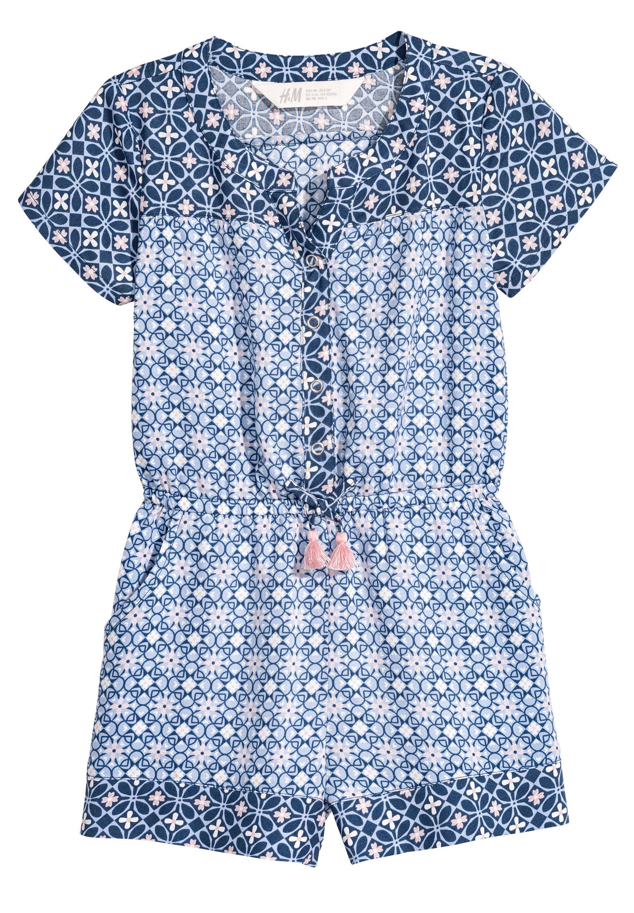 Комбинезон H&M для девочки 116 см Синий (0485098) Комбинезон H&M для девочки 116 см Синий (0485098)