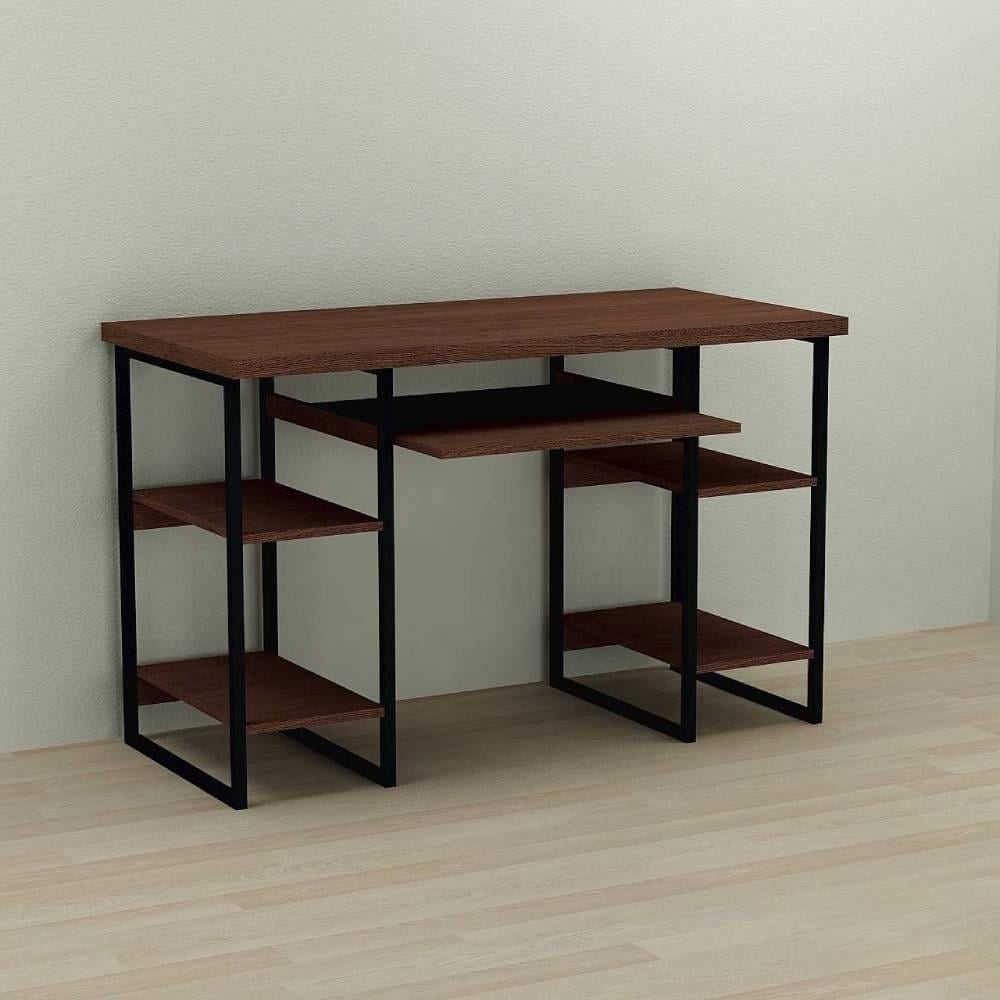 Компьютерный стол Ferrum-decor Тим ДСП 32 мм 75x140x70 см Черный/Венге (FRD-106118) - фото 1 Компьютерный стол Ferrum-decor Тим ДСП 32 мм 75x140x70 см Черный/Венге (FRD-106118) - фото 1