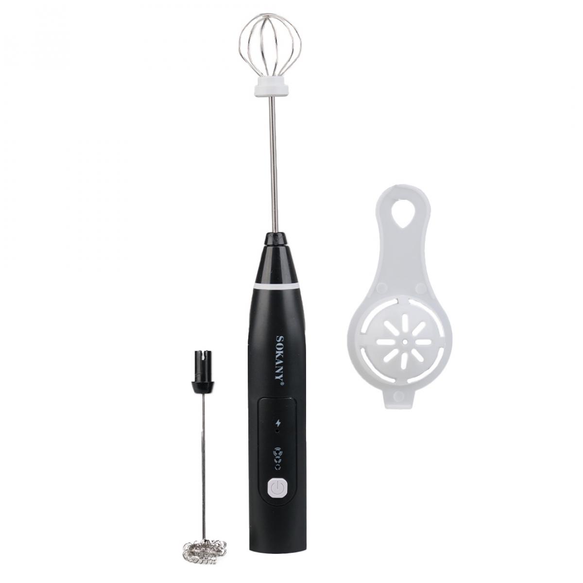 Капучинатор ручной Sokany SK-1772 аккумуляторный Черный (SK1772B)