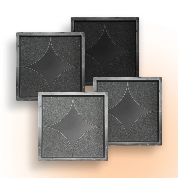 Форми для тротуарної плитки Верес-2007 Зірка 300х300 мм 4 шт. (1010104-3166)