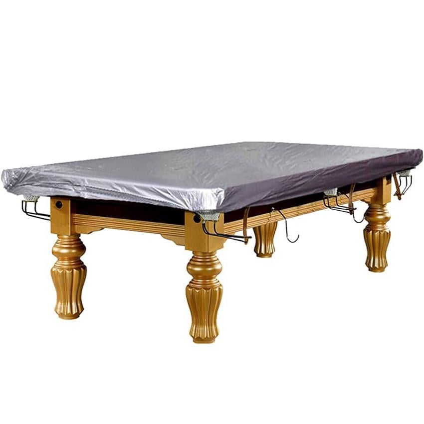 Чехол для бильярдного стола с резинкой на лузах 8 футов Серебряный