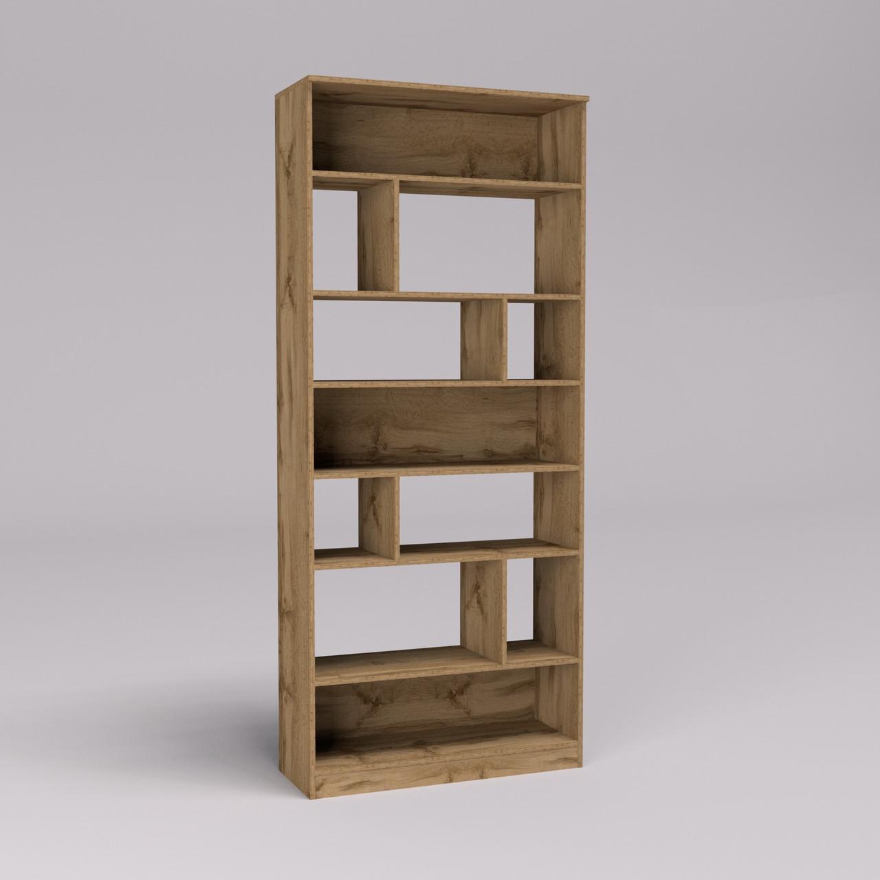 Стеллаж открытый Континент ОС 7 90х35х210 см Дуб аппалачи