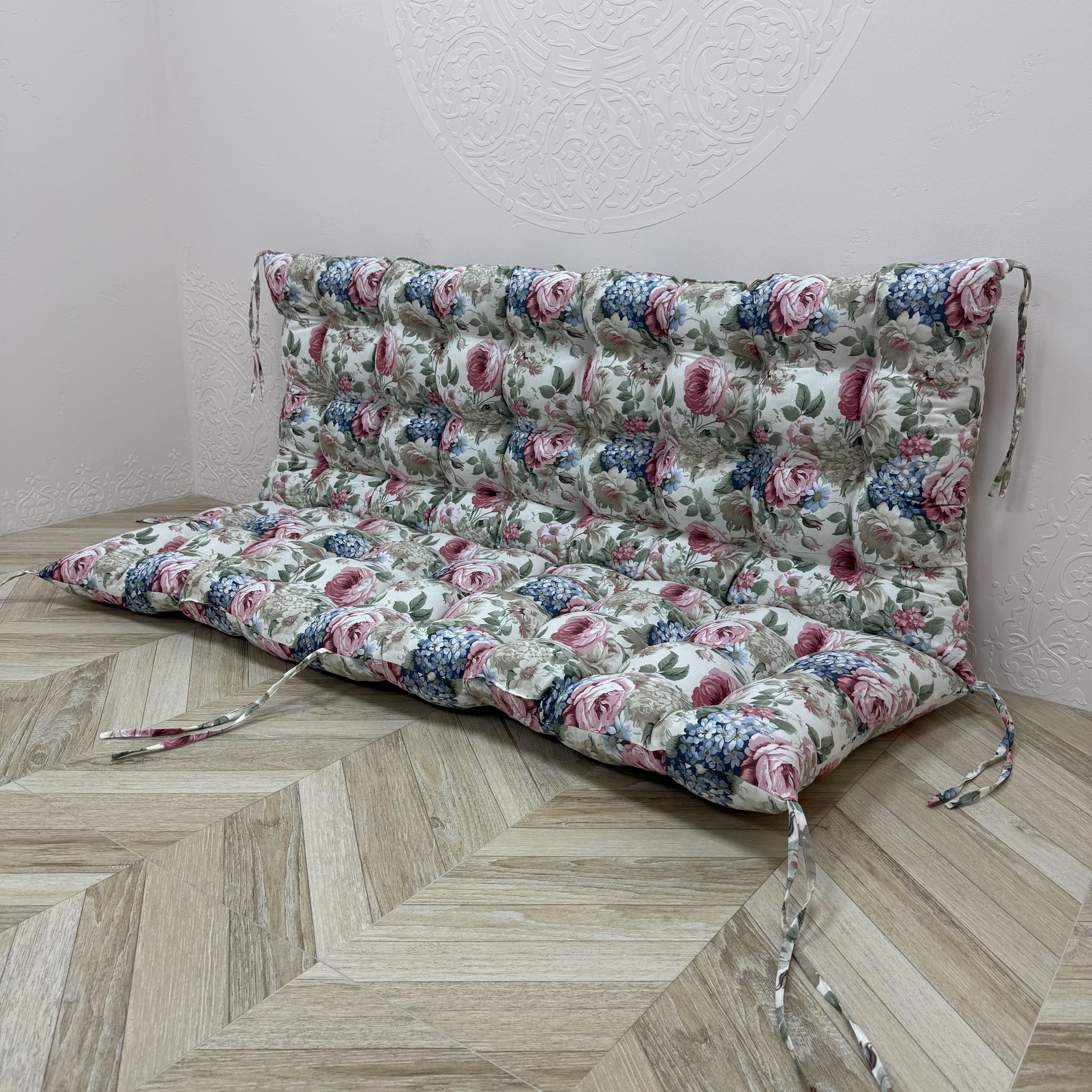 Подушка Comfort Home Inflorescence на поддоны/качели/каркасы/садовая мебель панама 150х50х50 см