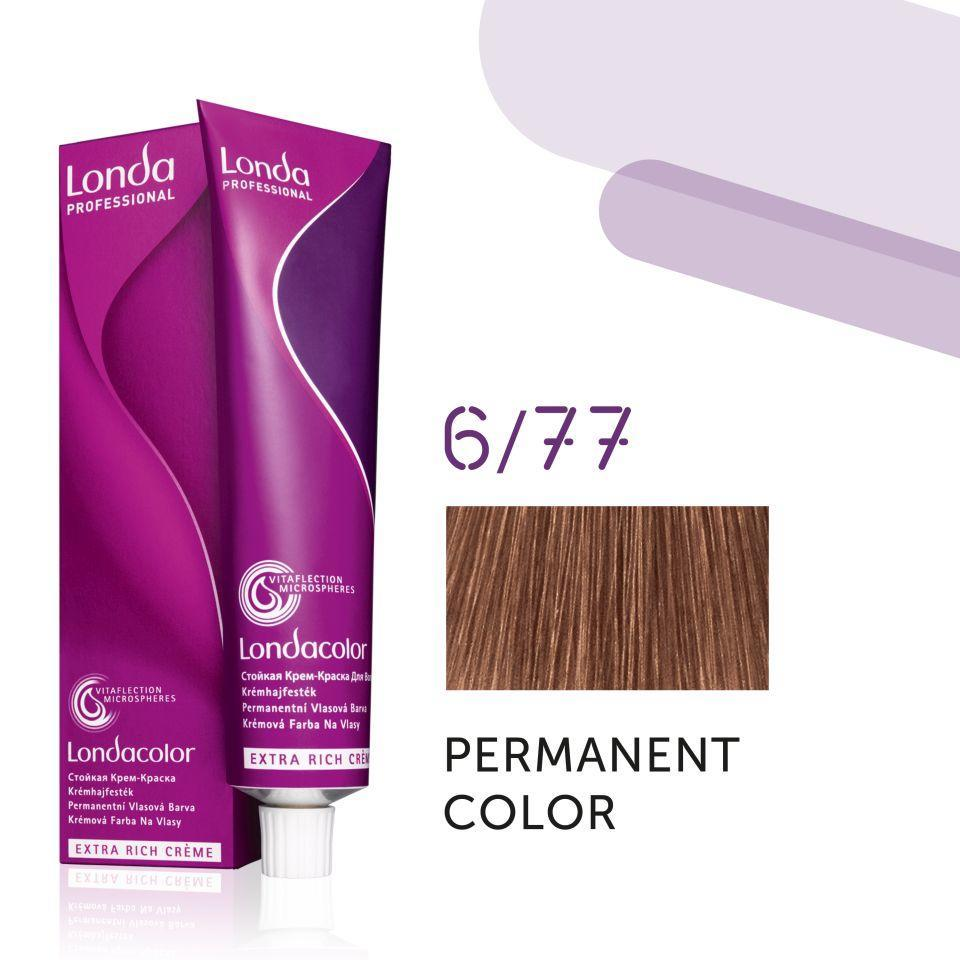 Фарба для волосся Londa Professional Permanent Color Extra Rich Creme 6/77 Dark blonde brown intensive 60 мл - фото 2