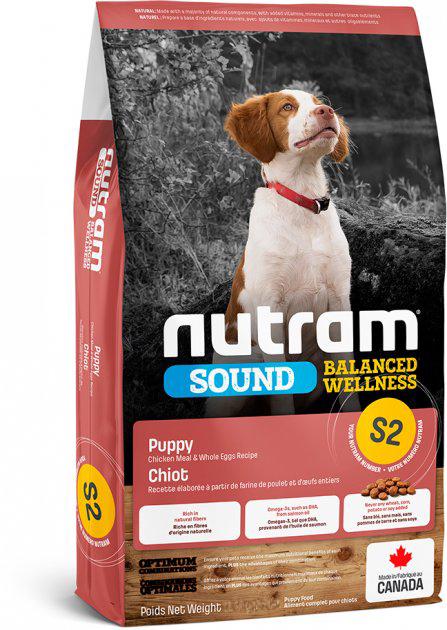 Сухий корм для собак Nutram S2 Sound Balanced Wellness Puppy зі смаком курки 2 кг (1505143356)