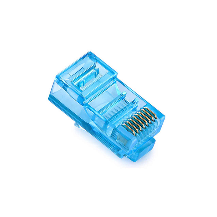 Конектор Merlion rj45 8p8c utp cat5 100 шт. Синій (YUT_V8246)
