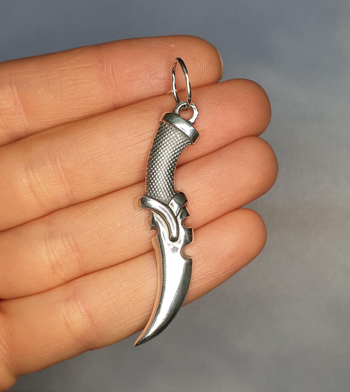 Амулет серебряный Кинжал 6,1 г (1323500083)