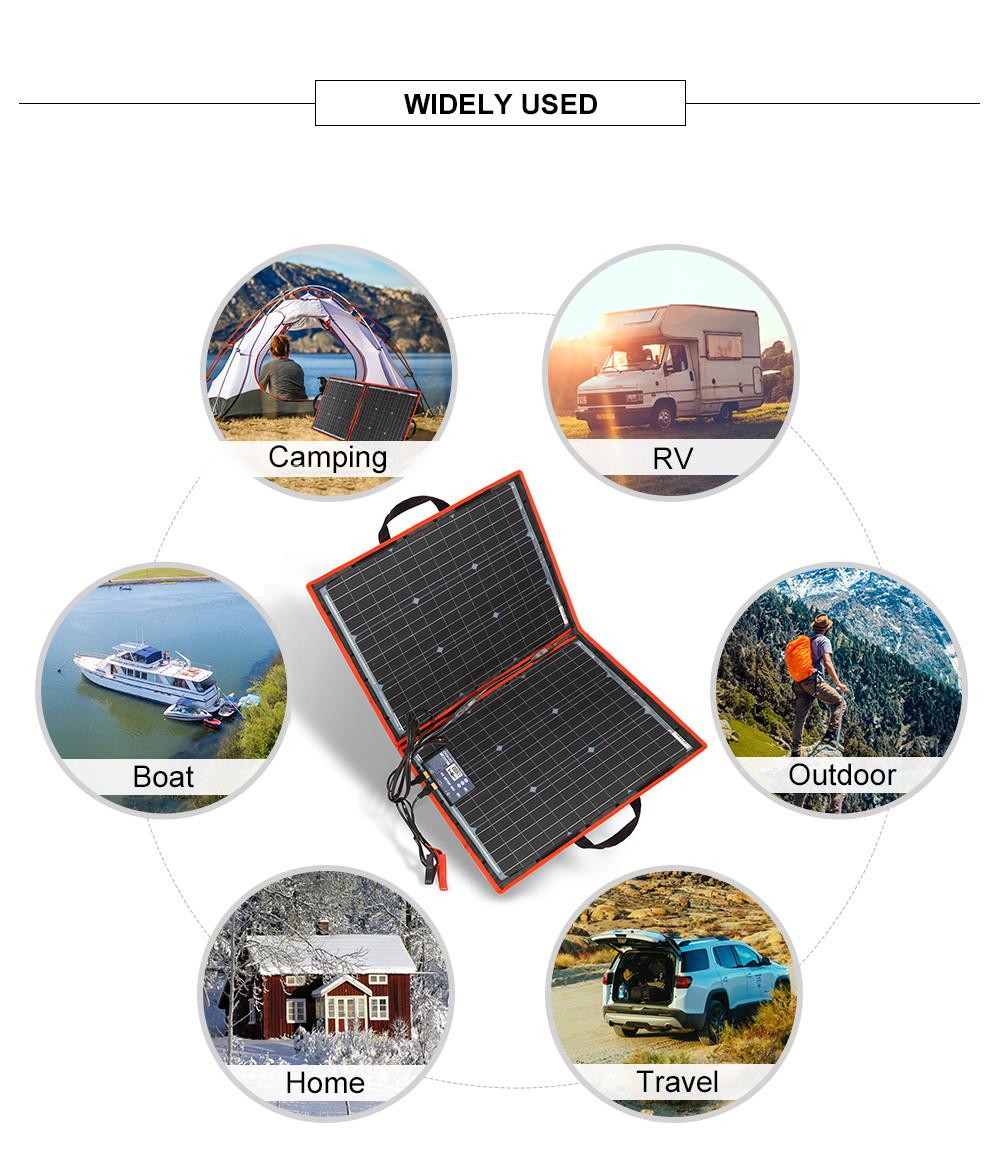 Сонячна панель DOKIO FFSP-80W з контролером вологозахищена - фото 7