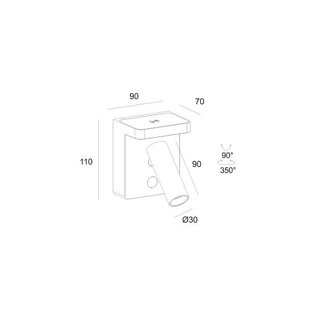 Бра настенный Skarlat RWLB138 7 W BK 3000 K Черный (SK0141B3K) - фото 2 Бра настенный Skarlat RWLB138 7 W BK 3000 K Черный (SK0141B3K) - фото 2