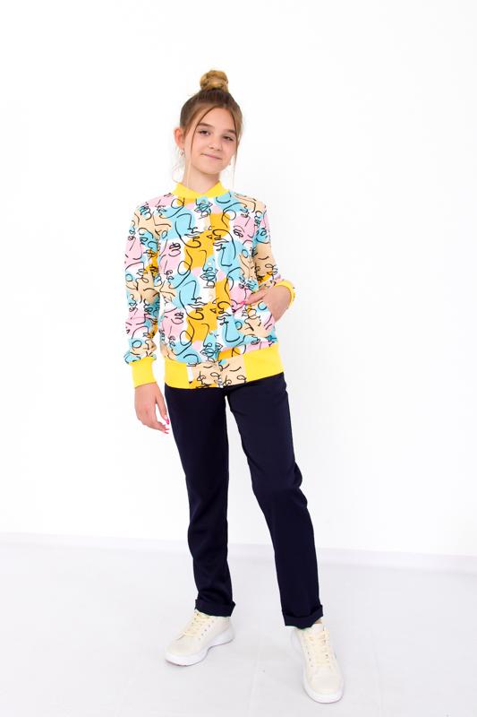 Бомбер для девочки Носи свое Лица подростковый 122 см (6029-055-5-1-v0)