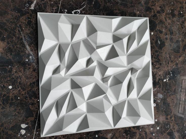 3D-панель декоративна Жатий папір під фарбування 500х500х25 мм Білий (30704778) - фото 2