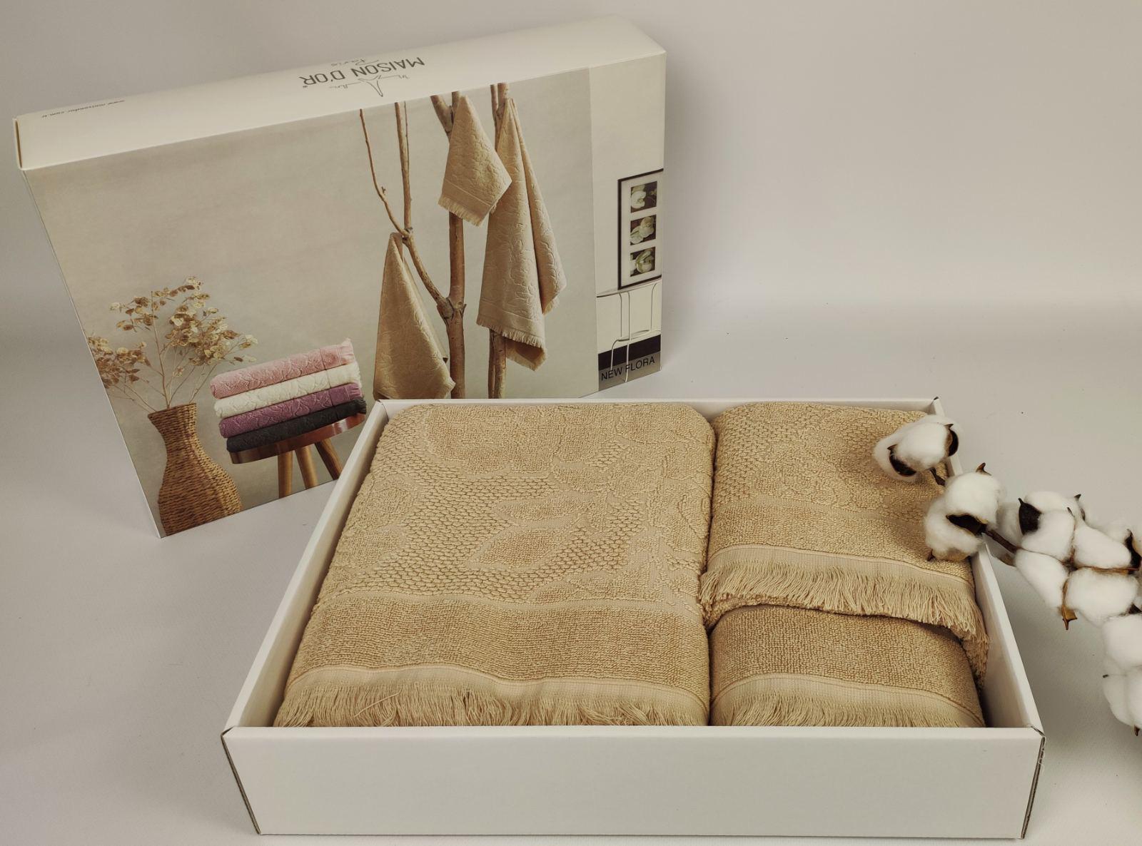 Полотенца Maison D'or New Flora 3 шт. Beige (CN23276)