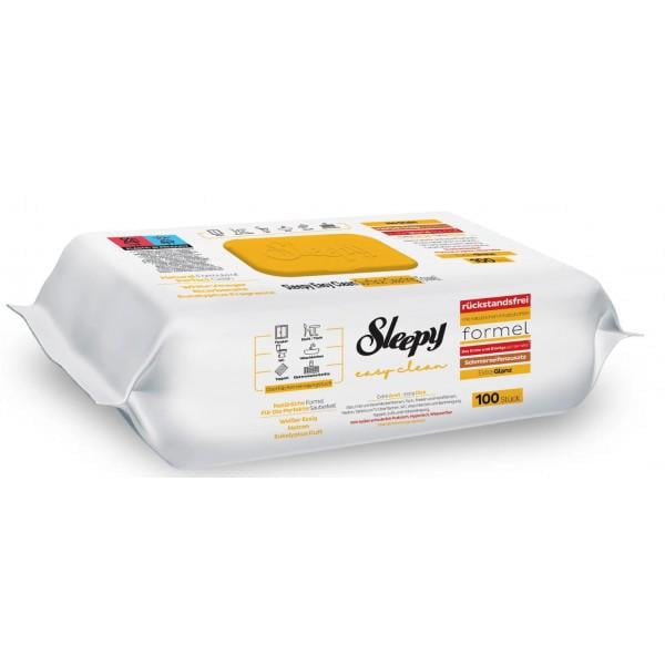 Влажные салфетки для уборки Sleepy Easy Clean с клапаном Эвкалипт 100 шт.